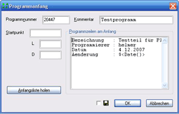 Screenshot NcS Programmstart